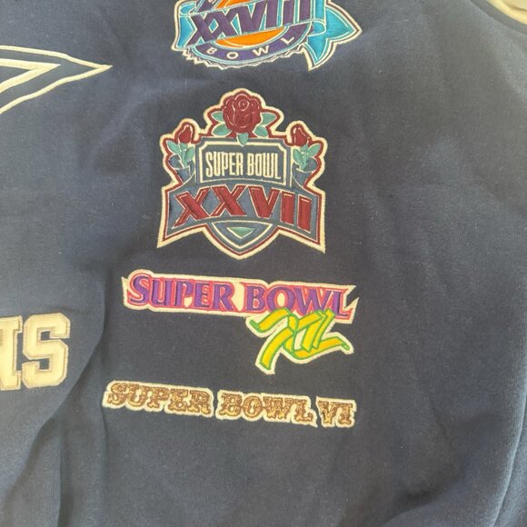 NFL Dallas Cowboys 5X Super Bowl Champions Varsity Jacket Size Small - Picture 16 of 16